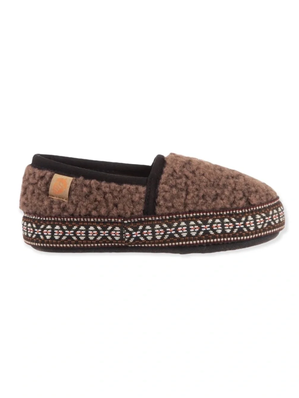 (317) Acorn Kids L’il Woven Trim Moccasin Slippers